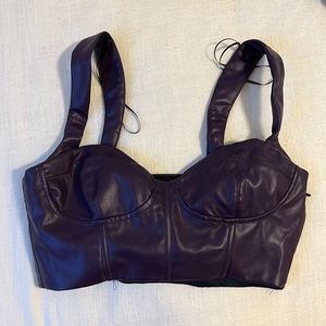 Pleather Zara Top